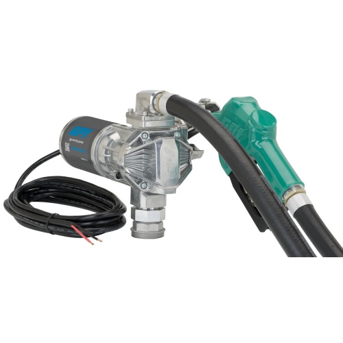 GPI G20-012AD 12V 20 GPM Fuel Transfer Pump with Auto Shut-Off Diesel Nozzle - Consumer Petroleum Pumps